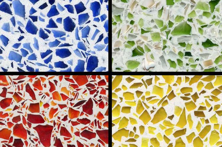 Terrazzo được làm từ thủy tinh