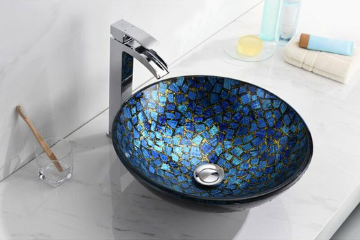 Trang trí lavabo mosaic cho nhà tắm