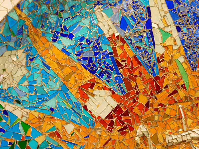 Mosaic (tranh khảm) bằng kính, thuỷ tinh