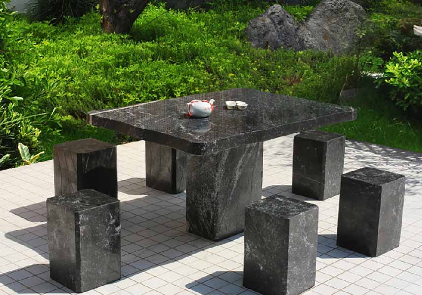 Mặt bàn sân vườn ngoài trời bằng đá granite hoa cương