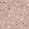 Đá mài terrazzo nền hồng da hạt kính trong TE1900