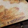 Bàn vuông kính mosaic MT0034E vàng