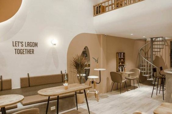 Phong cách nội thất cafe hiện đại 4T Houses