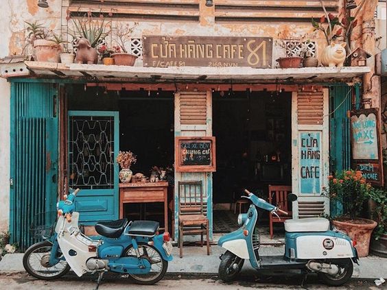 Phong cách nội thất cafe vintage