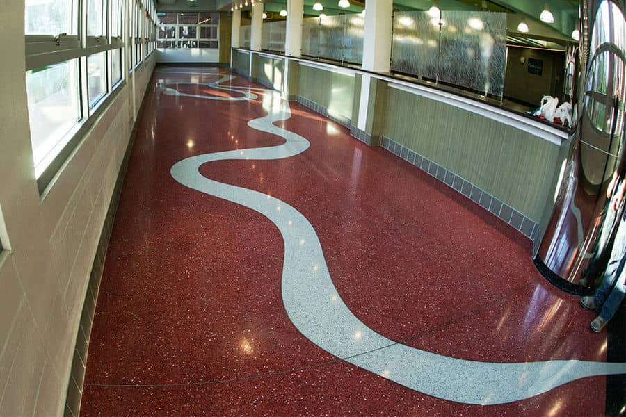 terrazzo đỏ