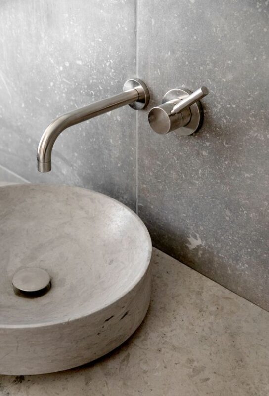 lavabo bằng bê tông