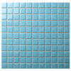 Gạch mosaic men vuông 25x25mm xanh lam GMMV25X12