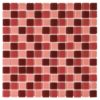 Gạch mosaic thuỷ tinh 25x25mm đỏ GMTTV25D03