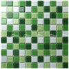 Gạch mosaic thuỷ tinh 25x25mm xanh lá GMTTV25L01